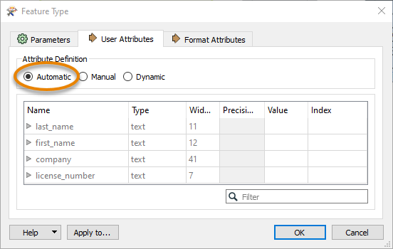 Changing Attribute Definition mode